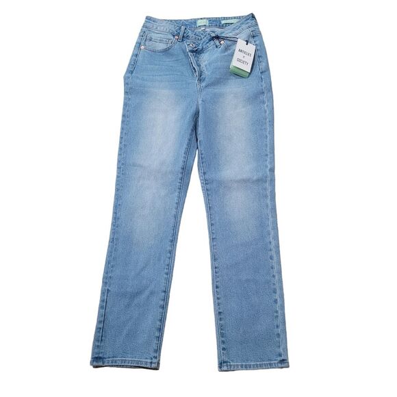 NWT Article of Society Cross Over Straight Jeans 2/26 - Picture 1 of 7